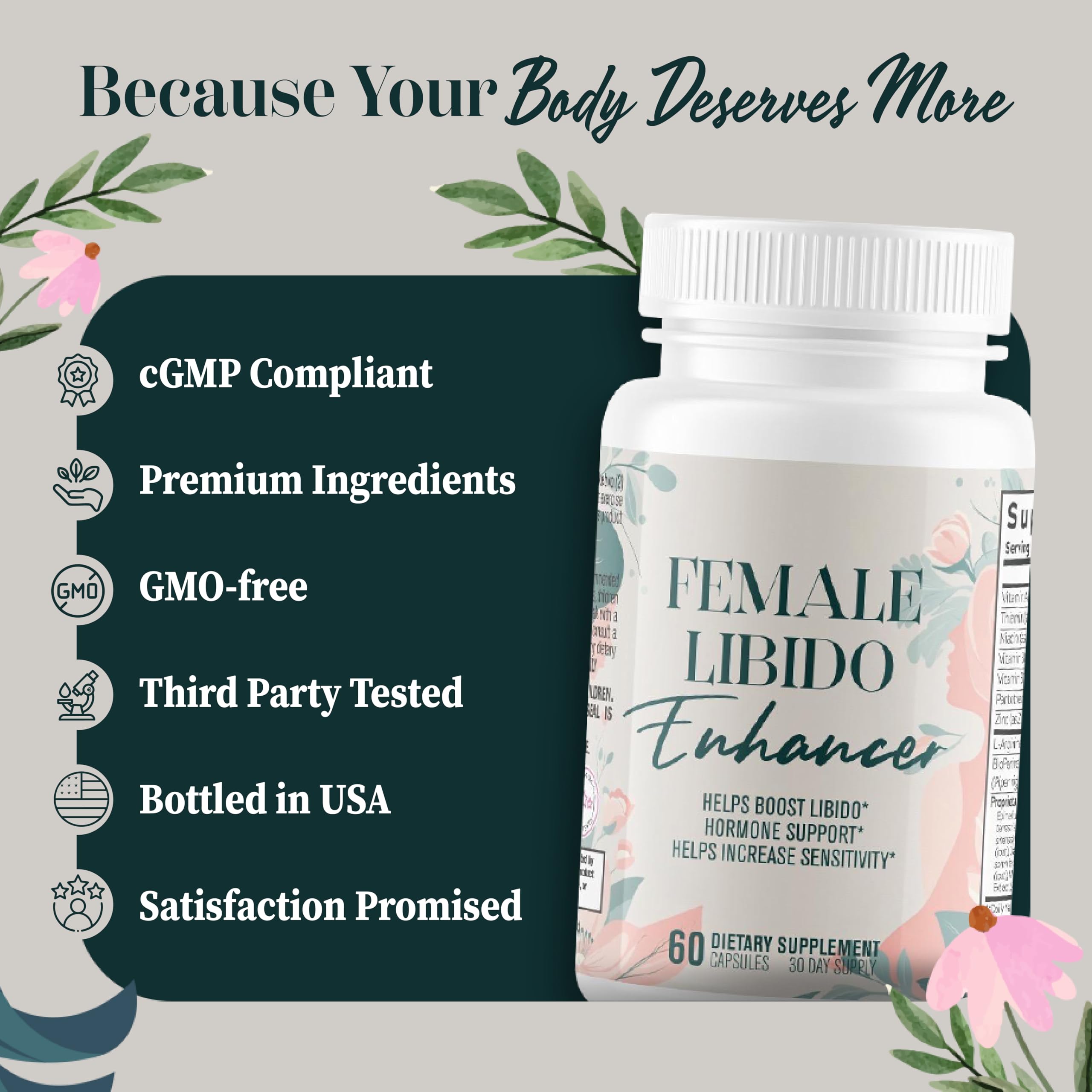 Supplement Universe Female Libido support 70g packaging details