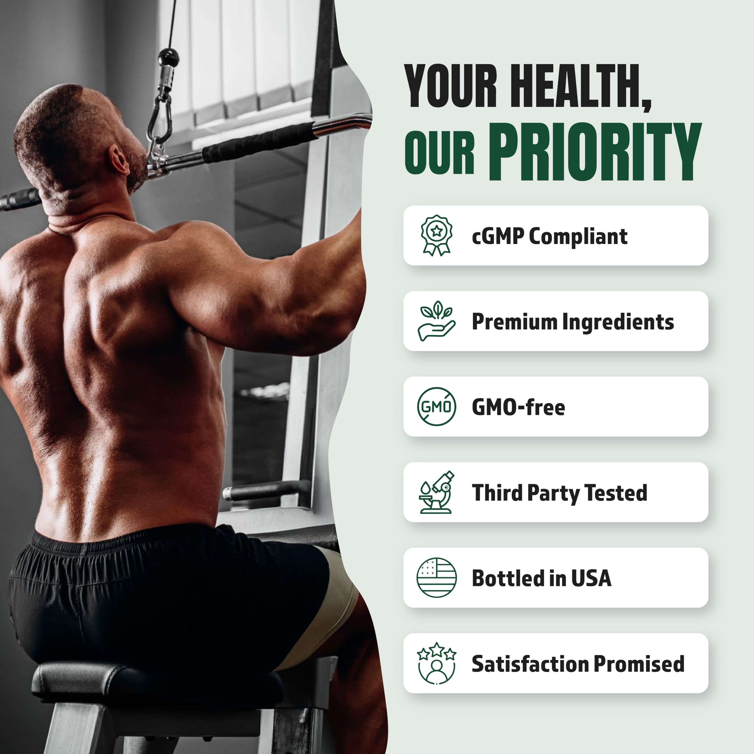 Supplement Universe Male AI Rapid Burn back view of packaging with ingredients