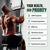 Supplement Universe Male AI Rapid Burn back view of packaging with ingredients