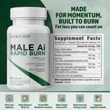 Supplement Universe Male AI Rapid Burn capsule close-up