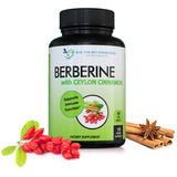 SUPPLEMENTS Berberine & Ceylon Cinnamon bottle front view