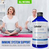 SUPPLEMENTS Colloidal Silver Solution 12 PPM label close-up