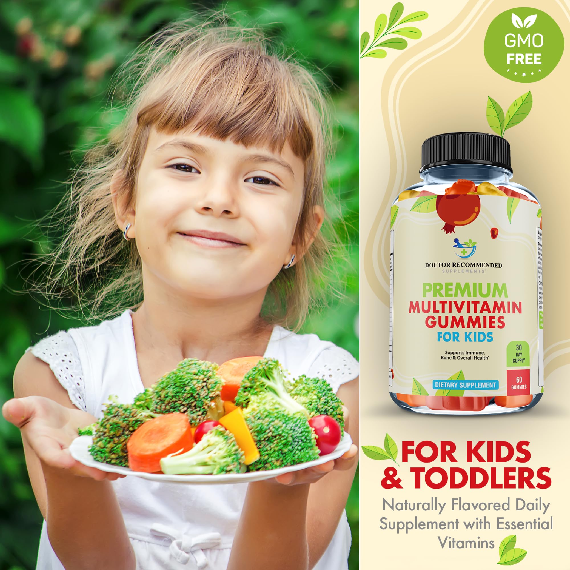 SUPPLEMENTS Kids Multivitamin Gummies close-up of gummies