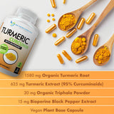 SUPPLEMENTS Organic Turmeric with Triphala bottle