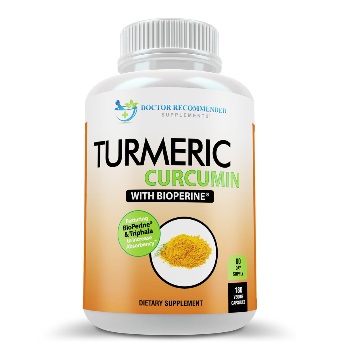 SUPPLEMENTS Organic Turmeric with Triphala front view