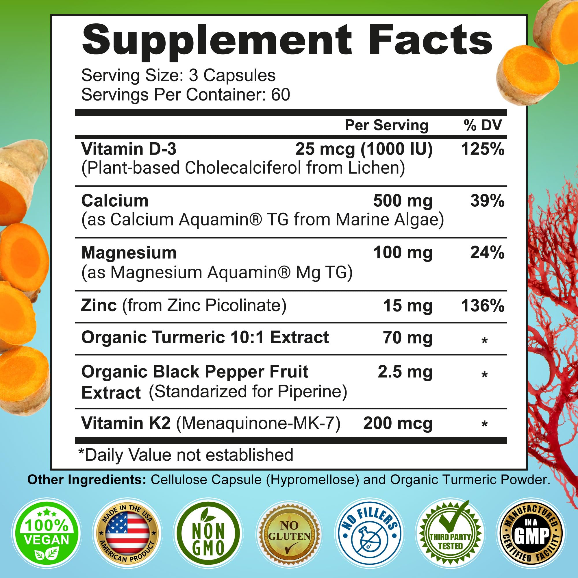 SUPPLEMENTS STUDIO Calcium Magnesium Complex capsules on a table