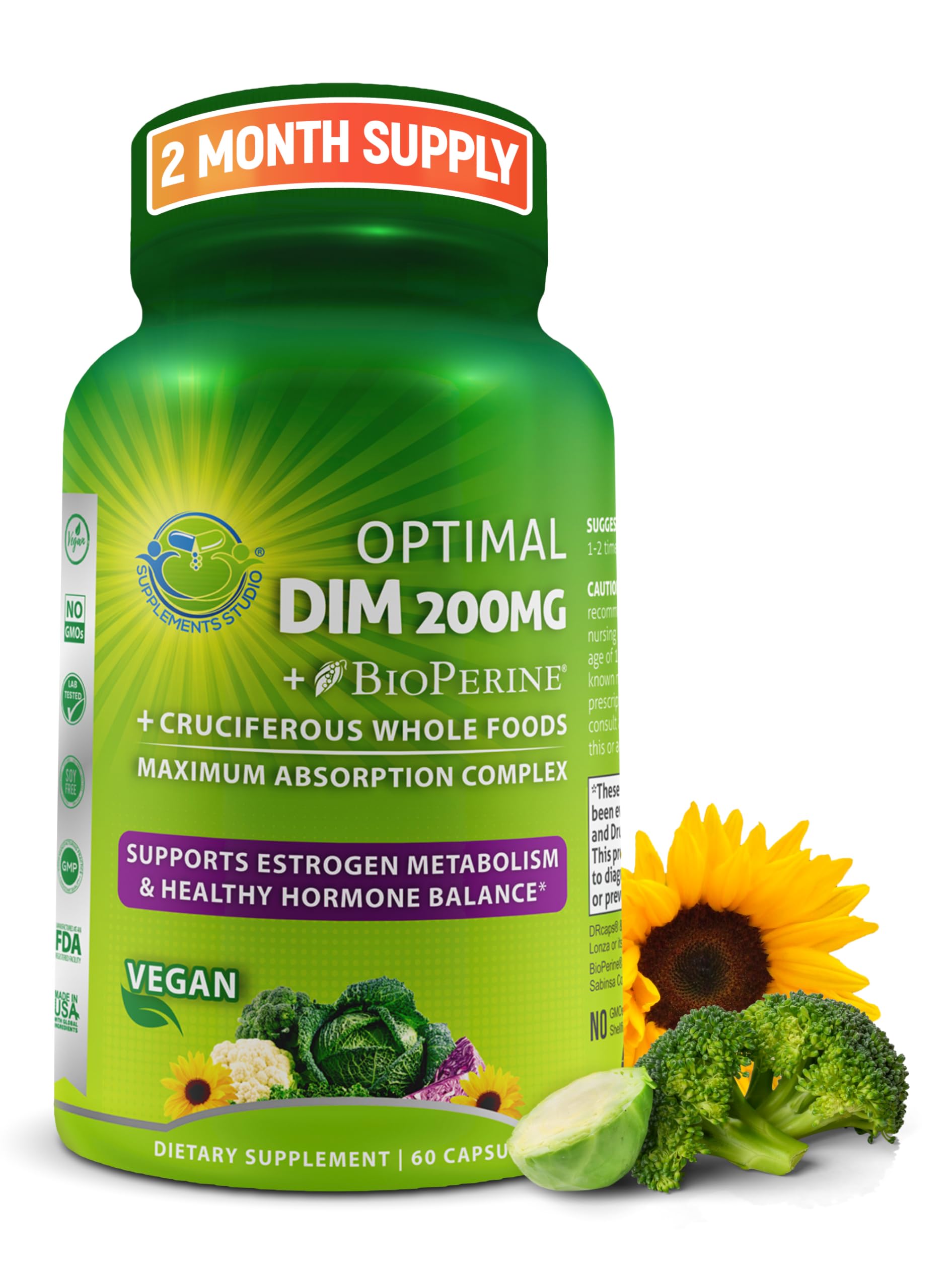 SUPPLEMENTS STUDIO DIM Supplement 200mg capsule front view