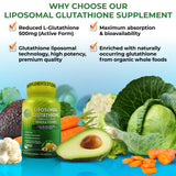 SUPPLEMENTS STUDIO Liposomal Glutathione Supplement side view