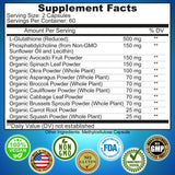 SUPPLEMENTS STUDIO Liposomal Glutathione Supplement with organic powders