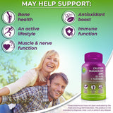 SUPPLEMENTS STUDIO Plant-Based Calcium Magnesium Complex 600mg side view