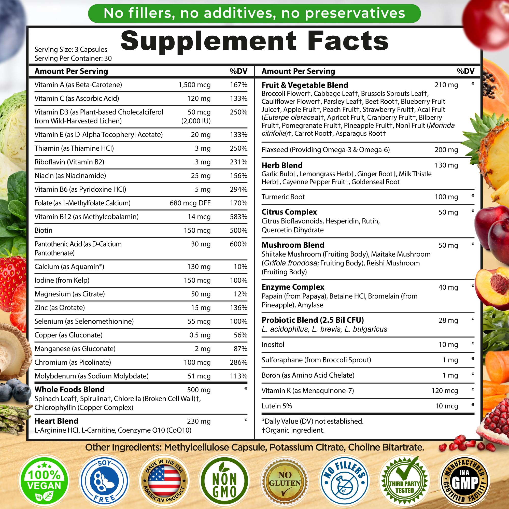 SUPPLEMENTS STUDIO Vegan Methylated Multivitamin side view