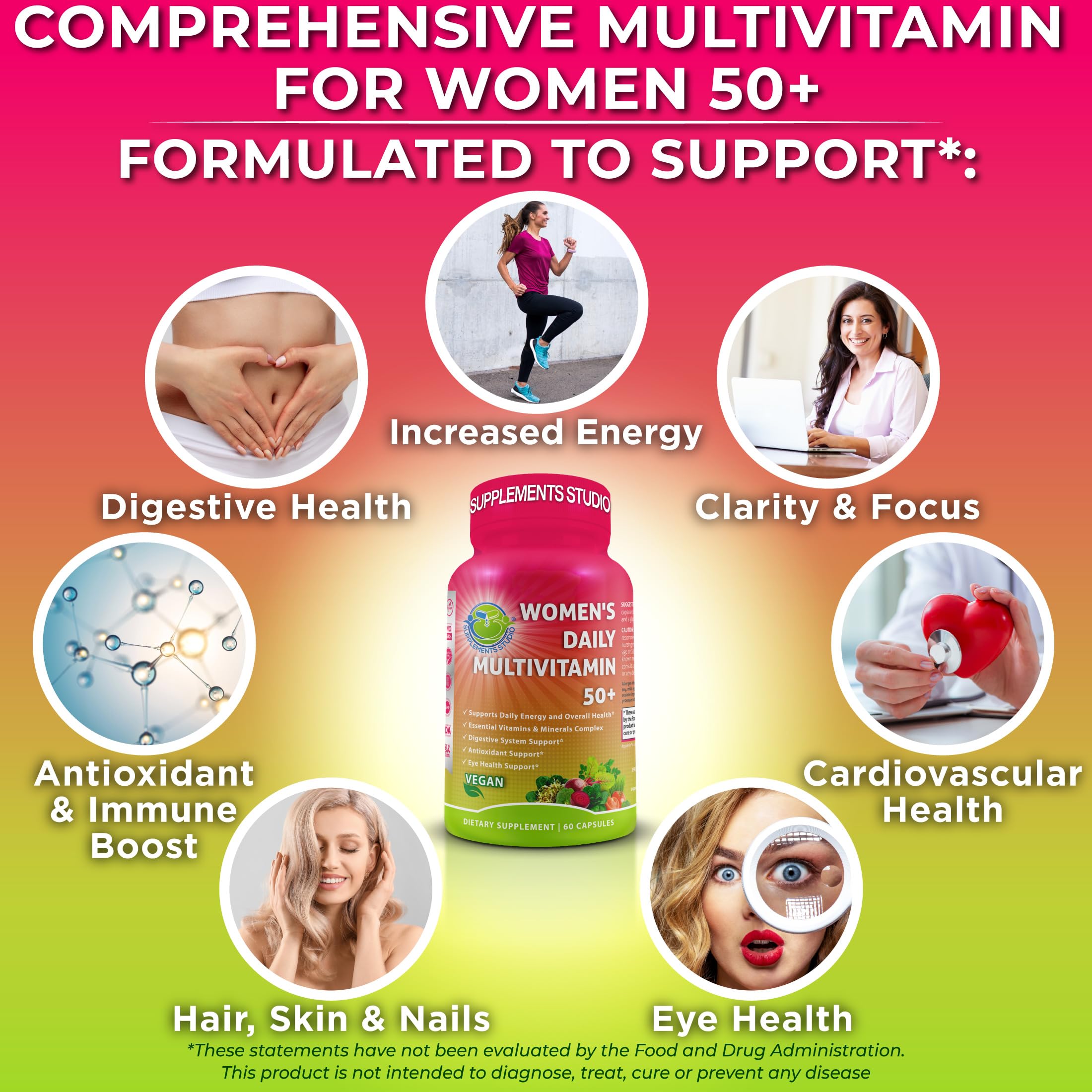 SUPPLEMENTS STUDIO Vegan Multivitamin 50 Plus lifestyle scene