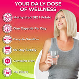 SUPPLEMENTS STUDIO Vegan Multivitamin for Women 60 capsules side view