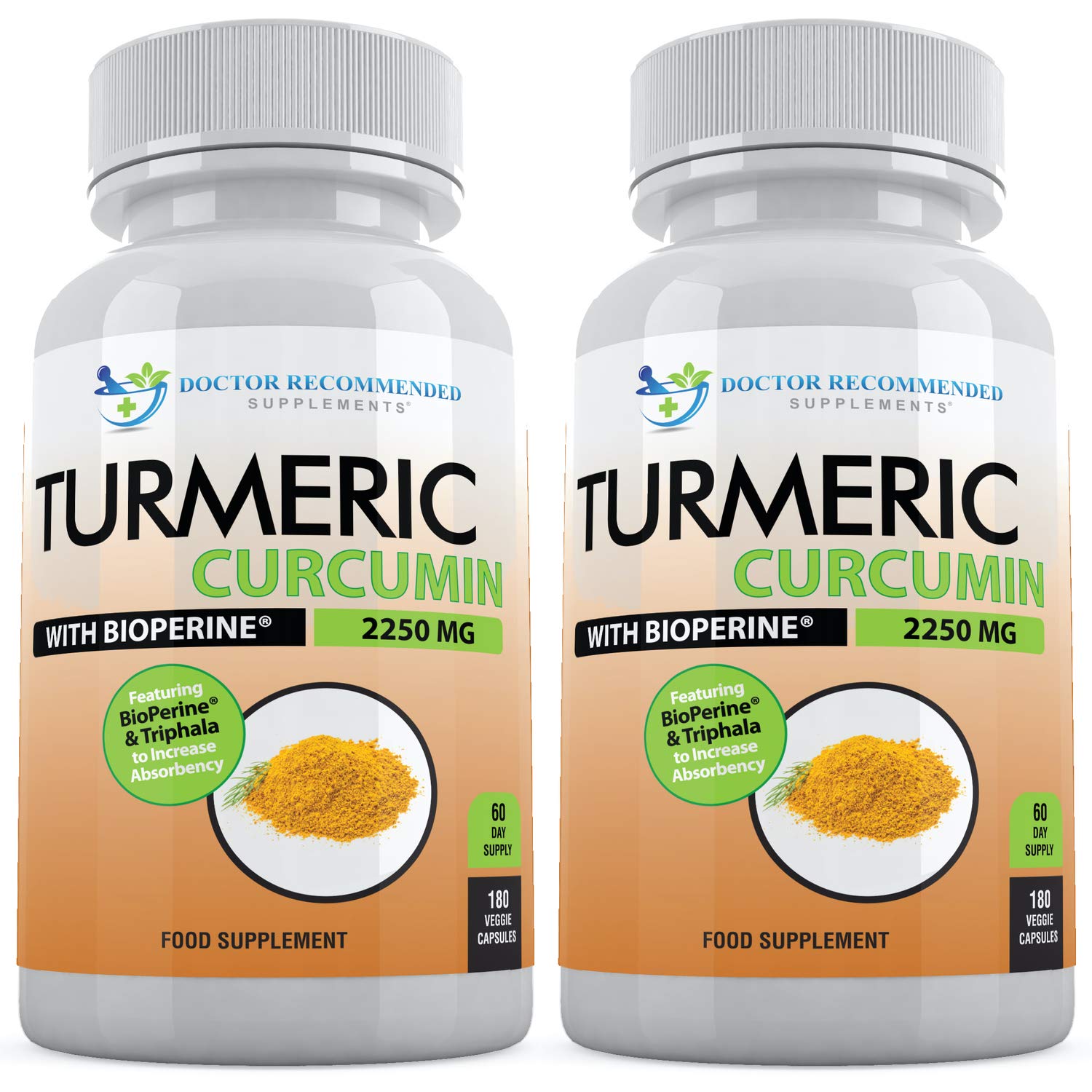 SUPPLEMENTS Turmeric Curcumin 1500mg front view