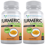 SUPPLEMENTS Turmeric Curcumin 1500mg front view