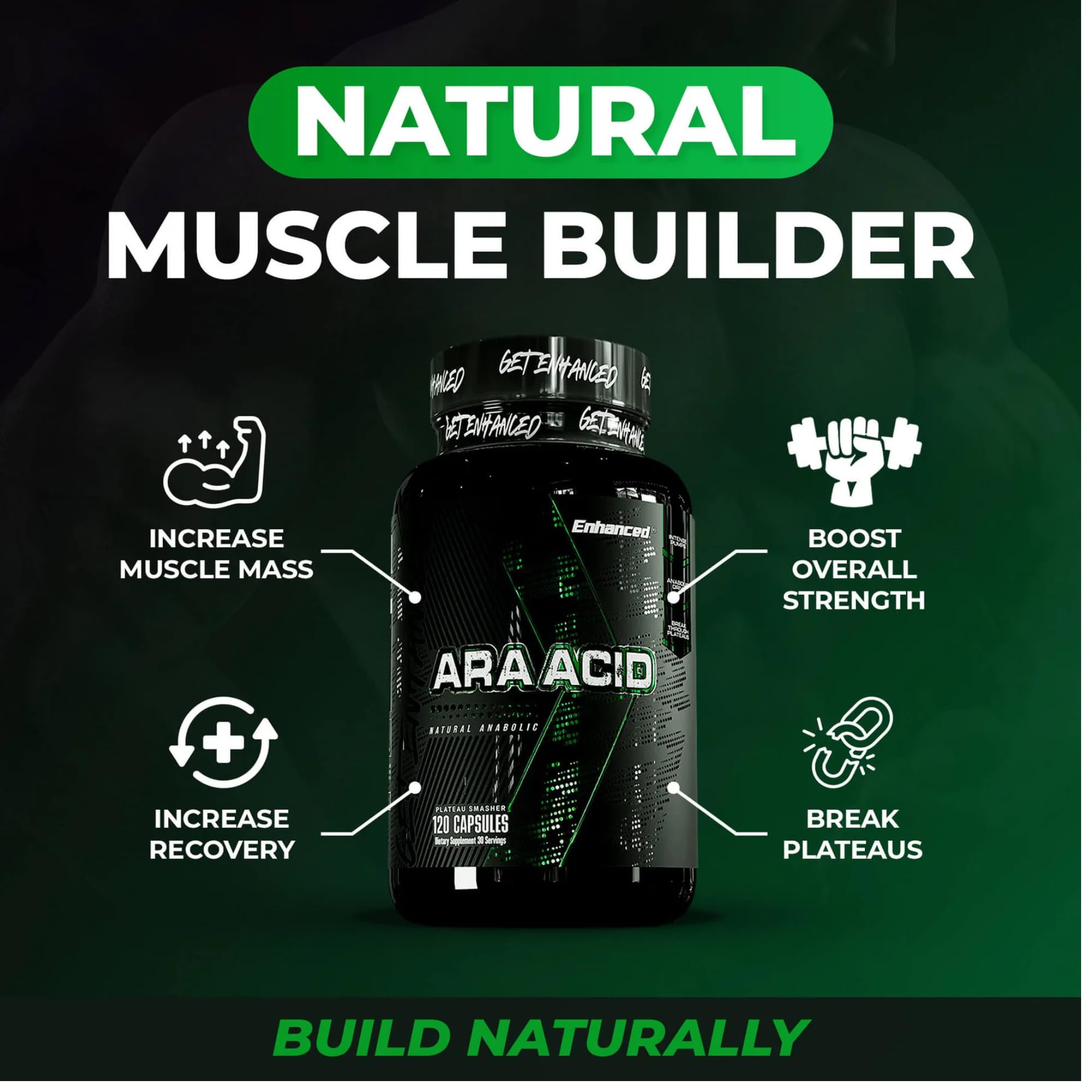 support Arachidonic Acid Supplement 350mg capsule side view