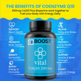 support CoQ10 200MG Ubiquinone Capsules side view
