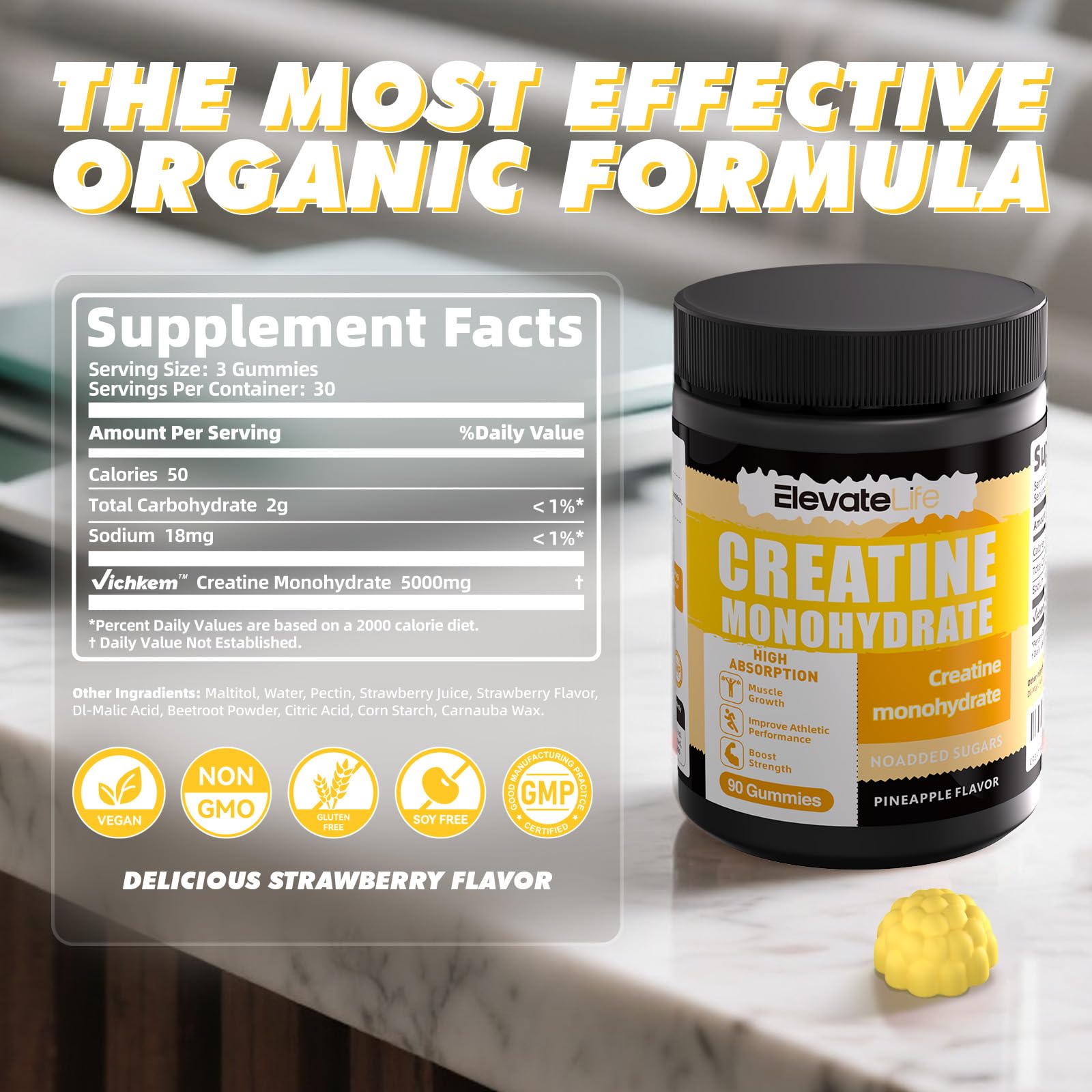 support Creatine Gummies nutritional information