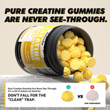 support Creatine Gummies pineapple flavour close-up