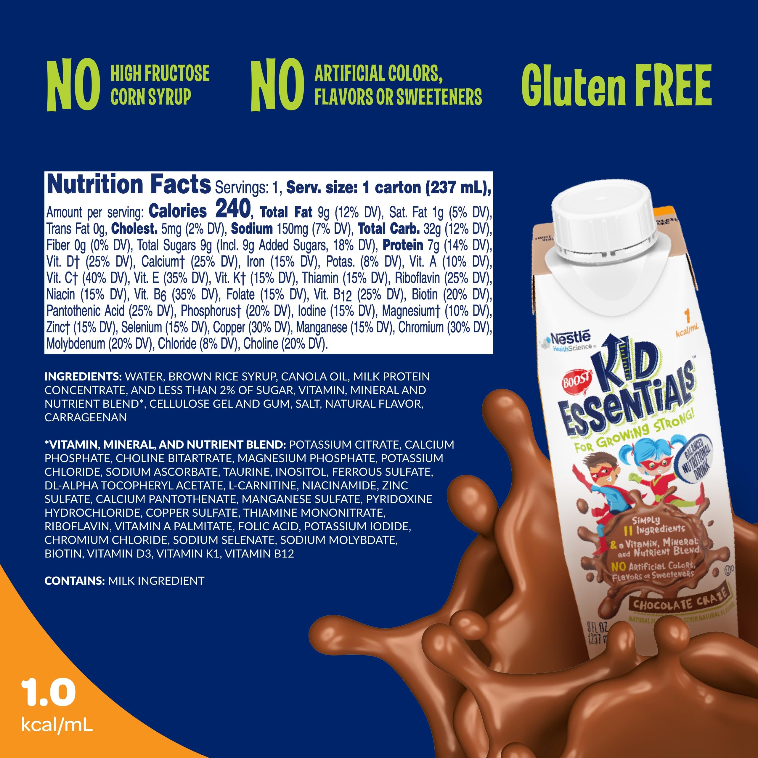 support Kids Essentials Nutritional Drink chocolate flavour