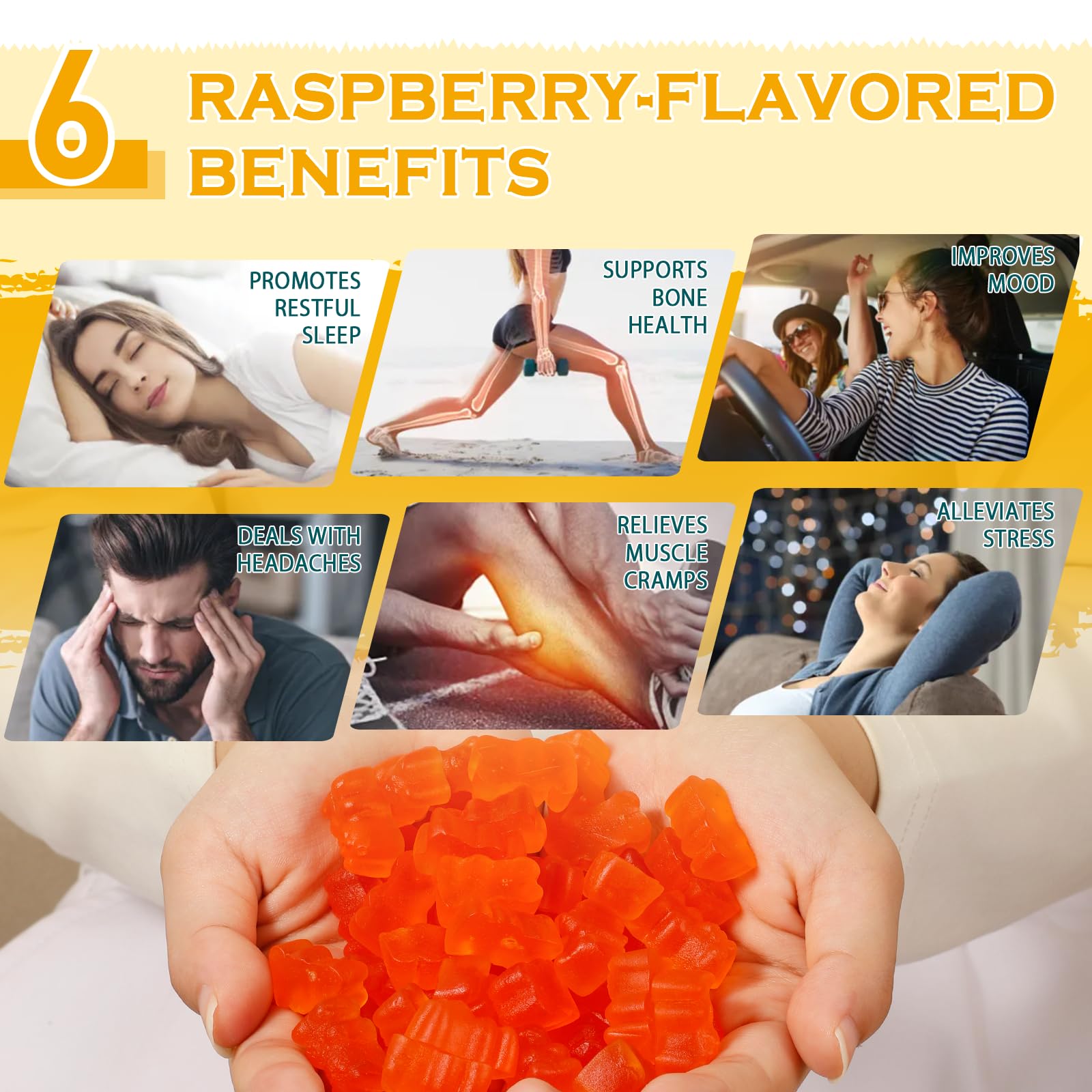 support Magnesium Gummies opened with gummies visible