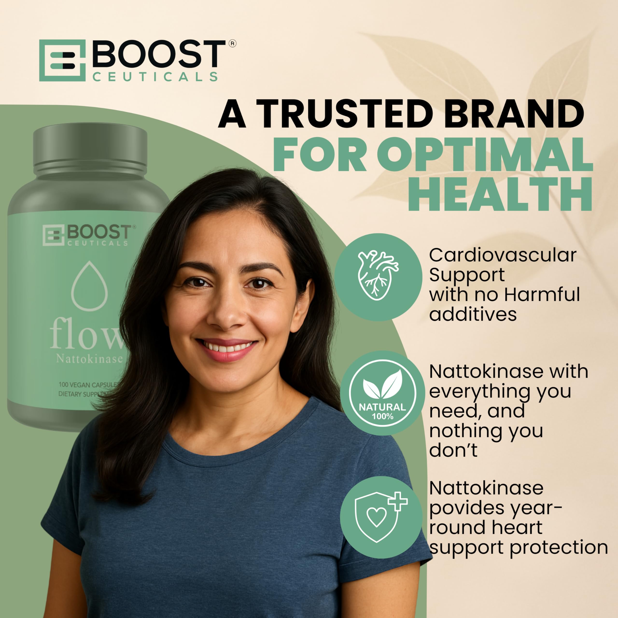 support Nattokinase 200mg 4000 FU Capsules with measuring spoon