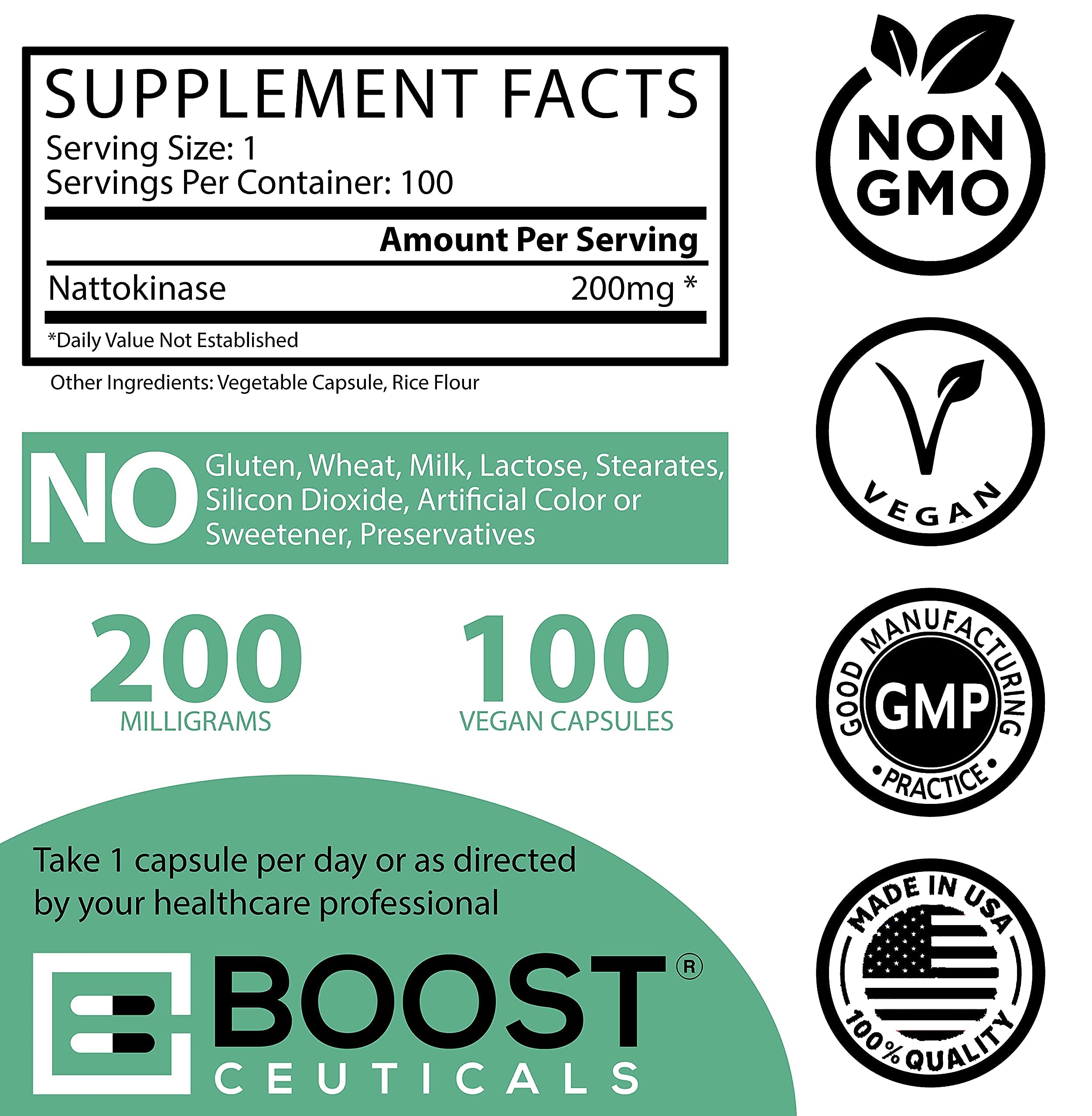 support Nattokinase 200mg 4000 FU Capsules with other supplements
