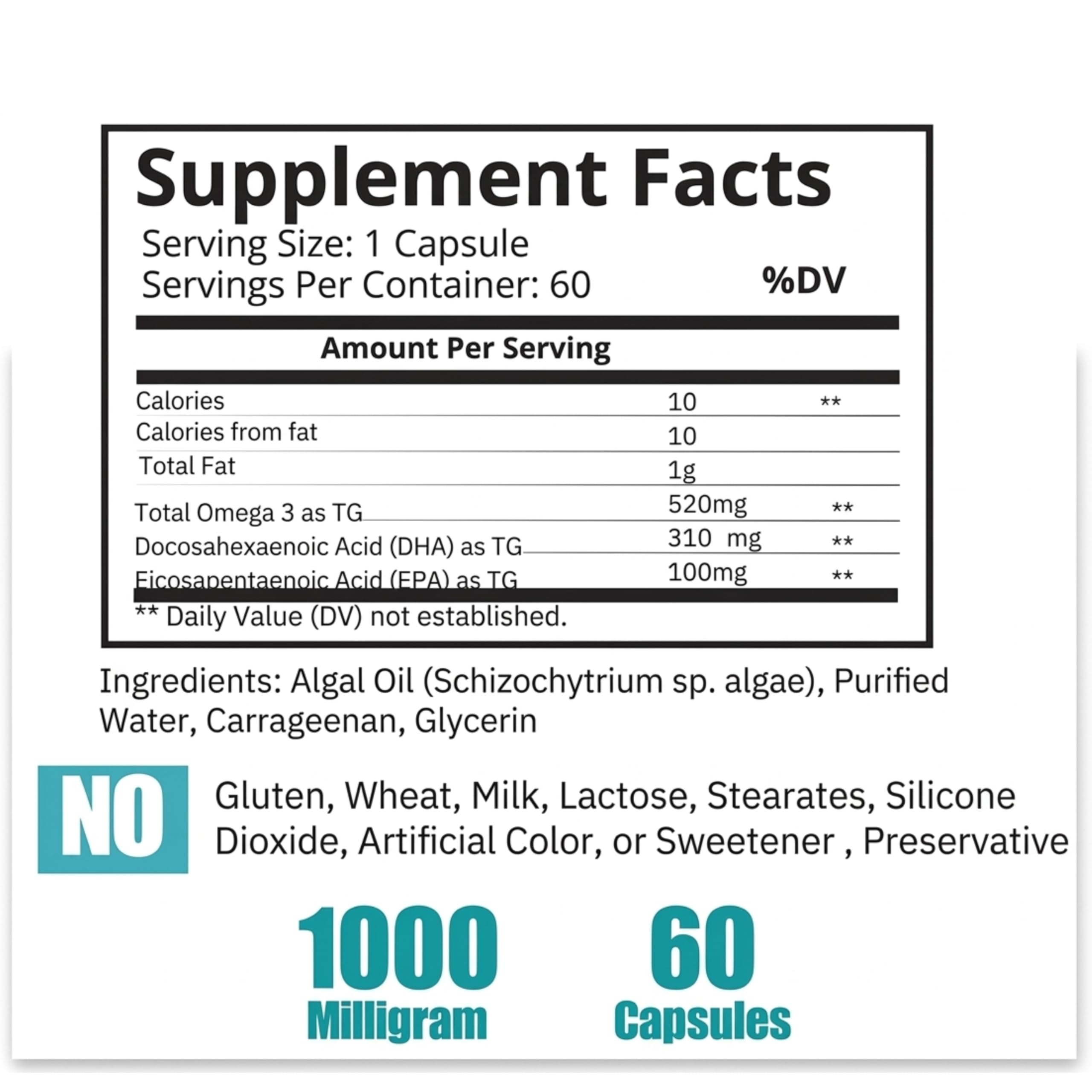 support Omega-3 Algae Oil softgels in hand