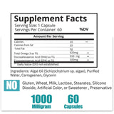 support Omega-3 Algae Oil softgels in hand