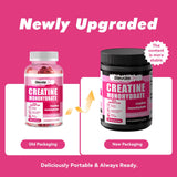 support Strawberry Creatine Gummies showing gummy texture