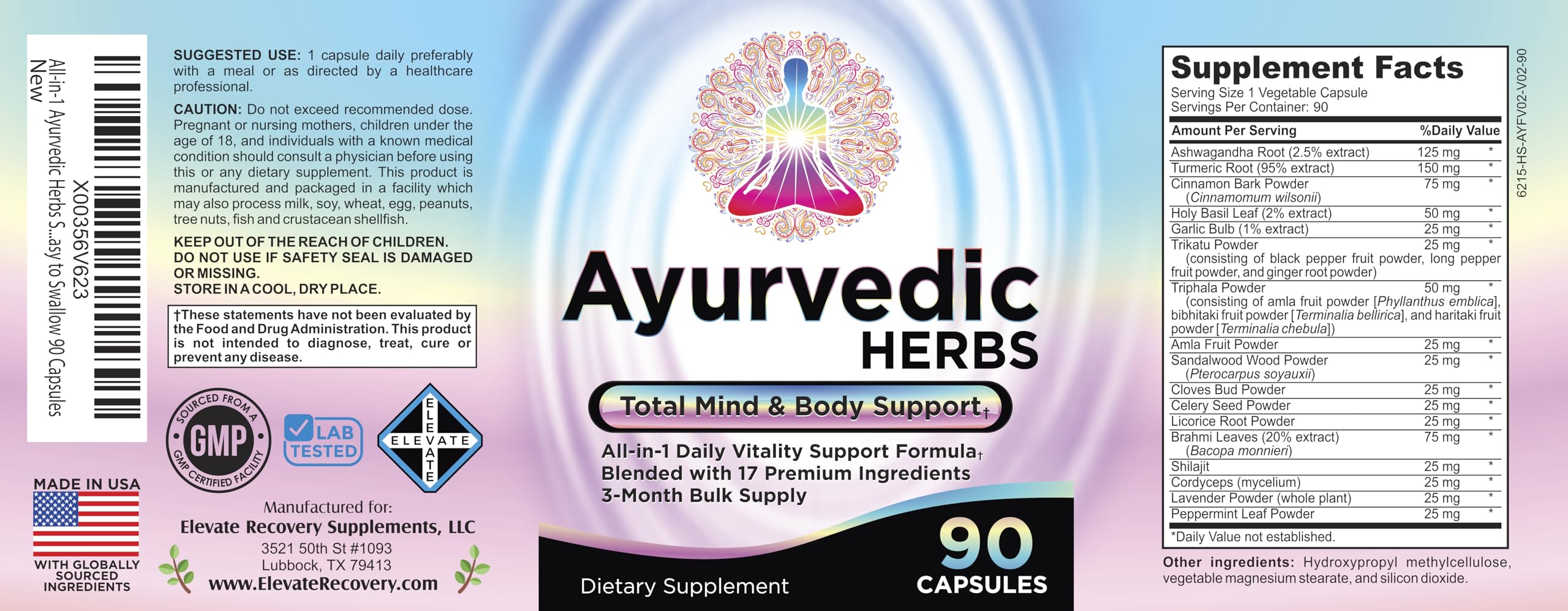 support use Ayurvedic Herbs Supplement with a measuring spoon