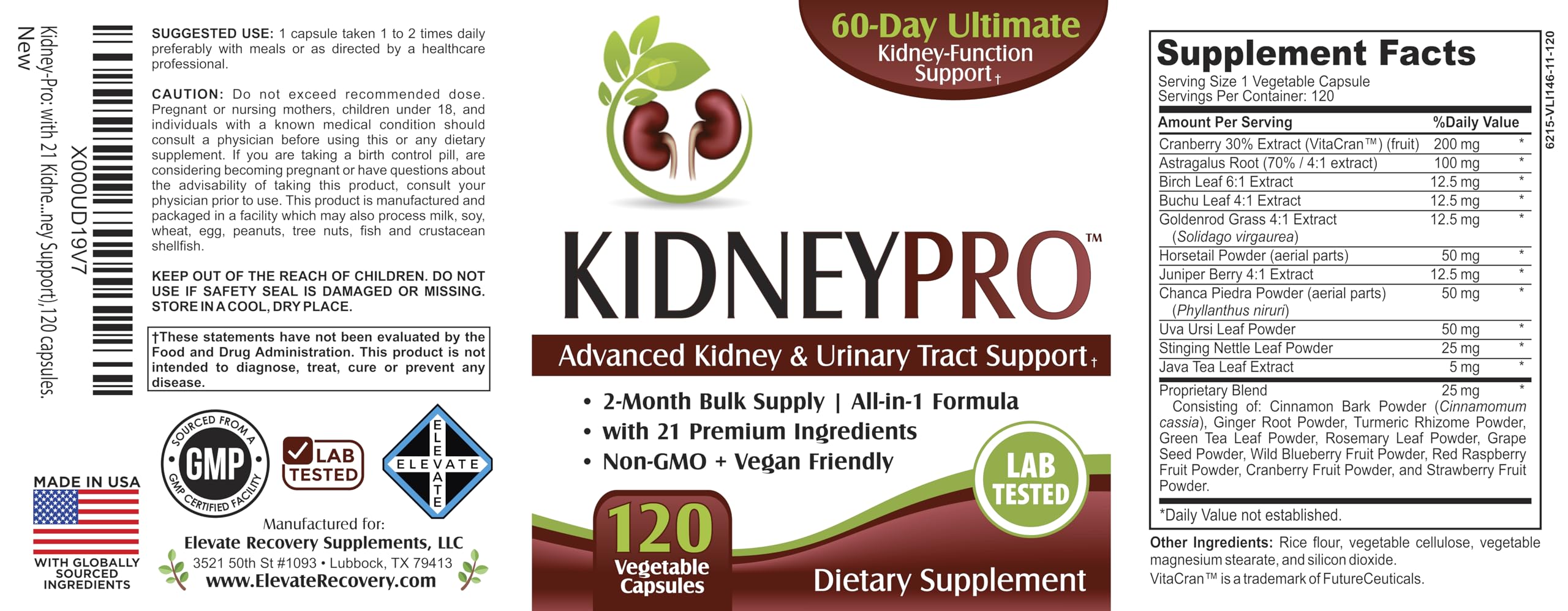 support use Kidney-Pro Supplement capsule open showing contents