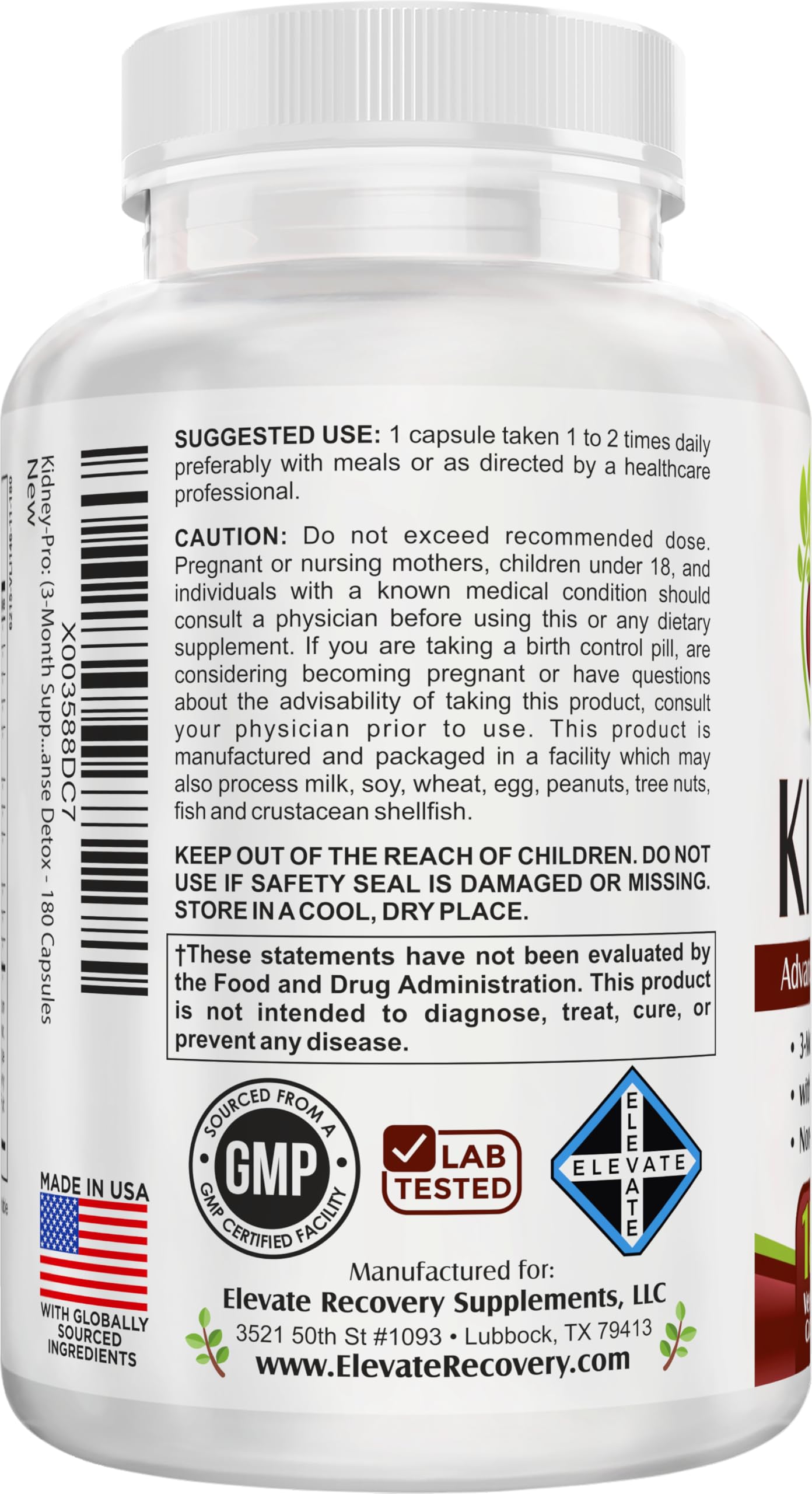 support use Kidney-Pro Supplement capsules close-up