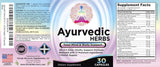support use Supplements Ayurvedic Herbs Capsules displayed with herbs