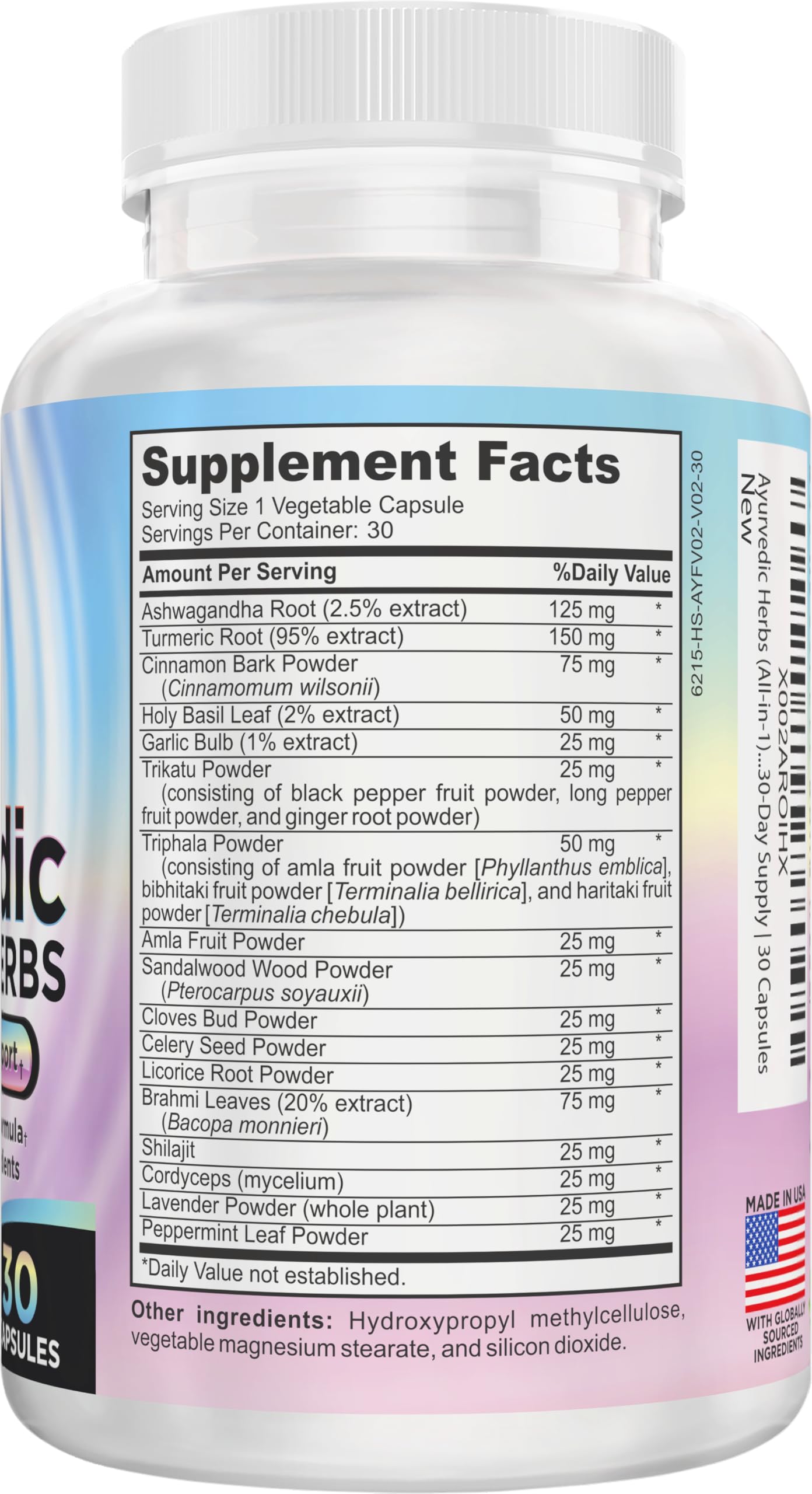 support use Supplements bottle side view