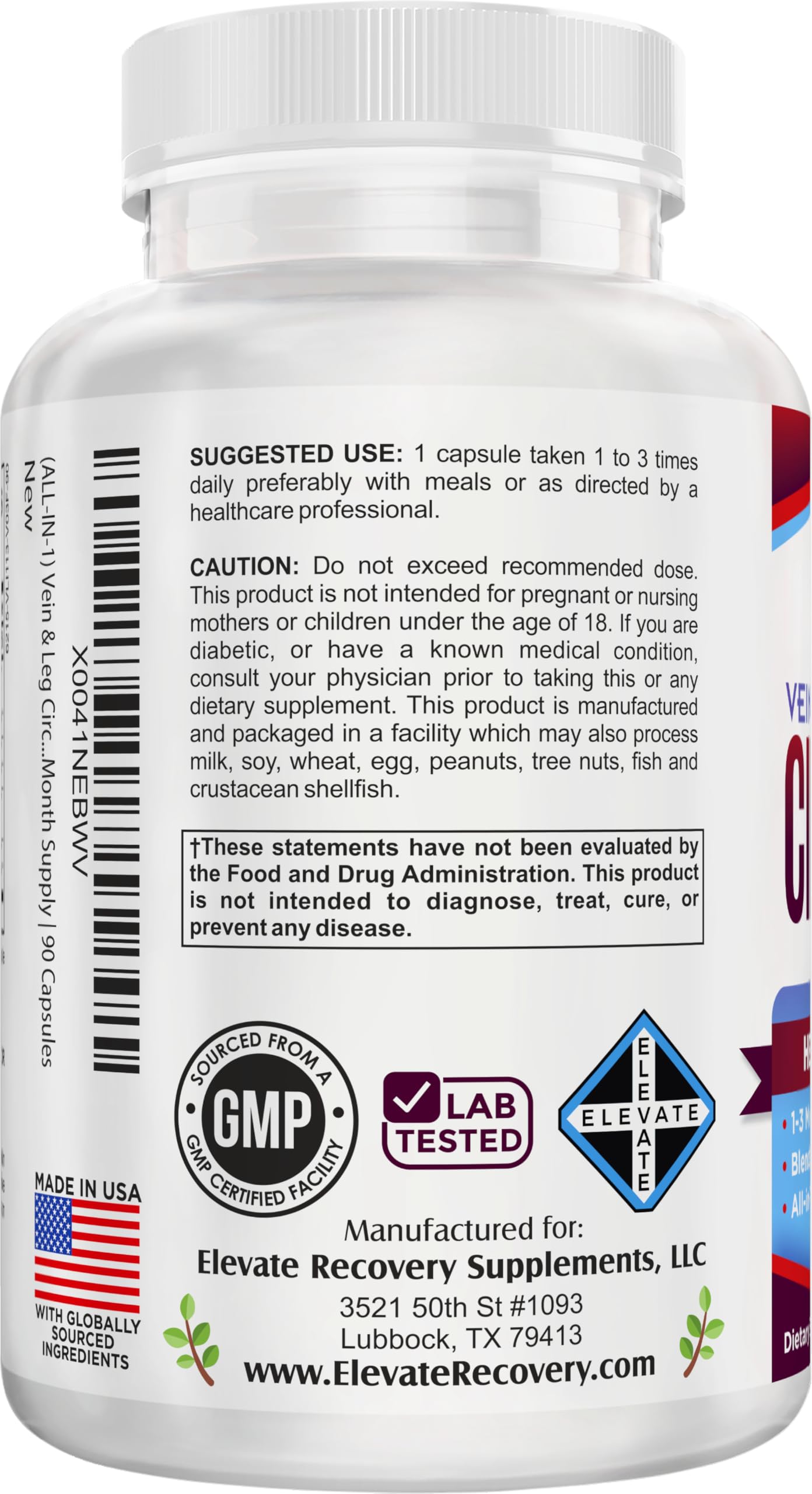support use Supplements Hawthorn Capsules bottle with label