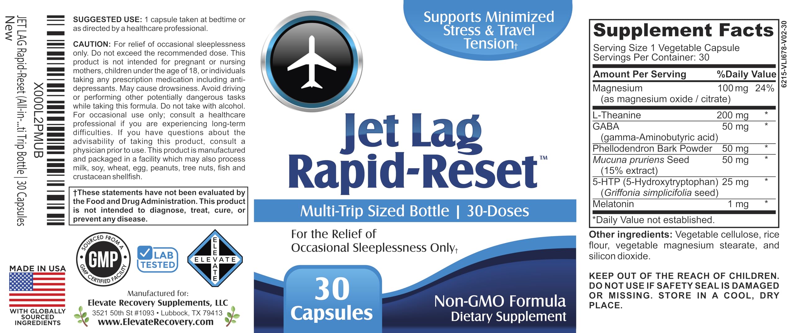 support use Supplements Jet Lag Travel Formula on a travel setup
