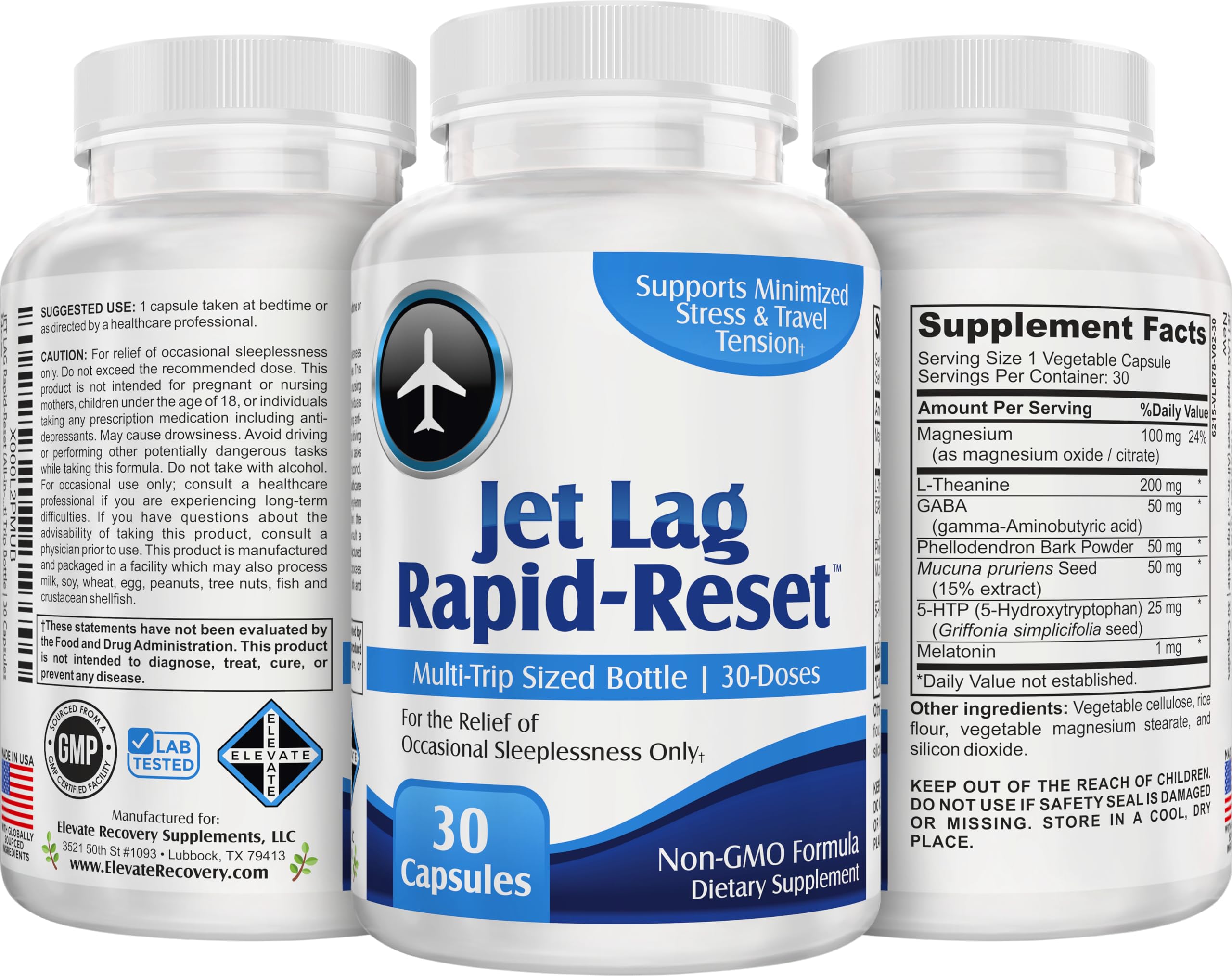 support use Supplements Jet Lag Travel Formula packaging
