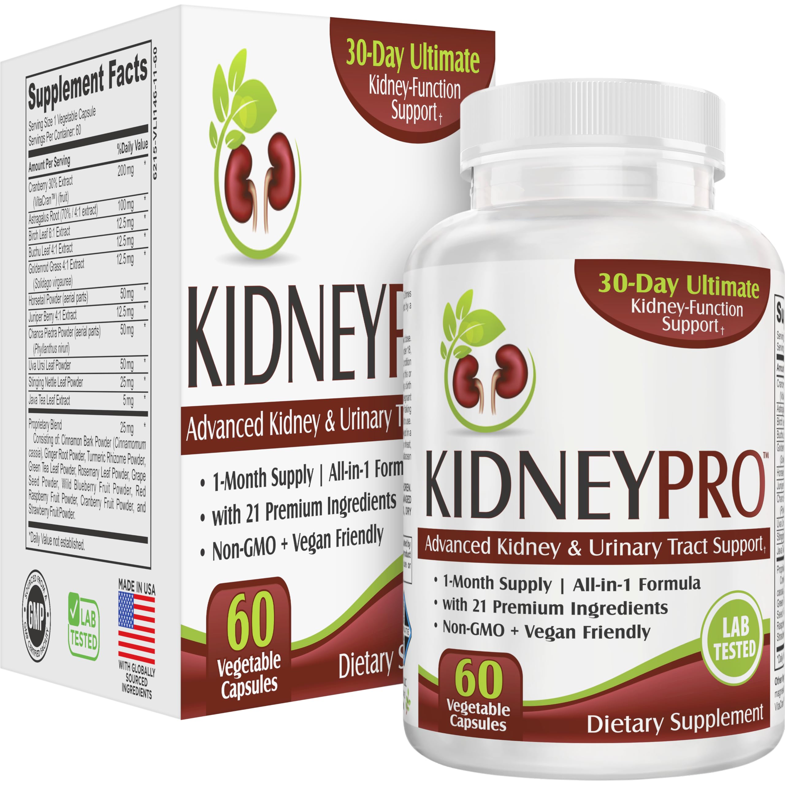 support use Supplements KidneyPRO bottle front view