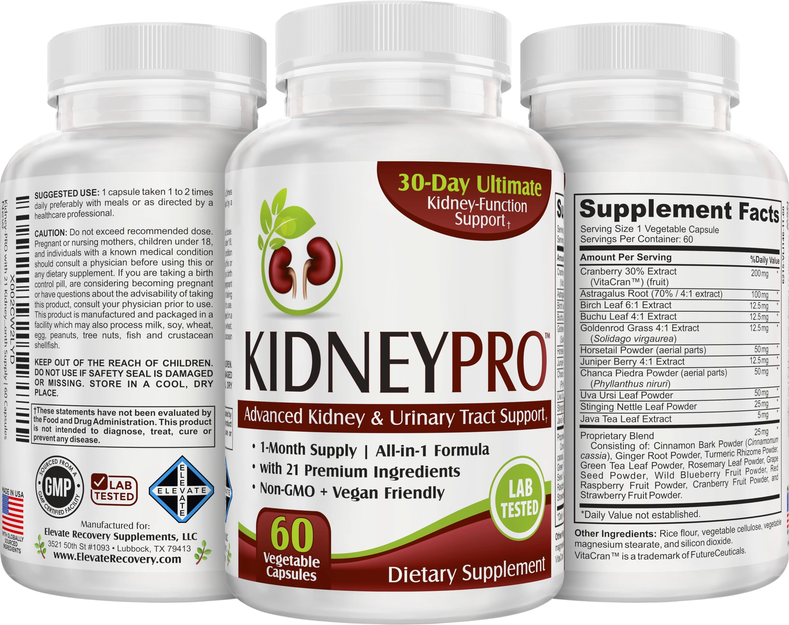 support use Supplements KidneyPRO bottle with a measuring spoon