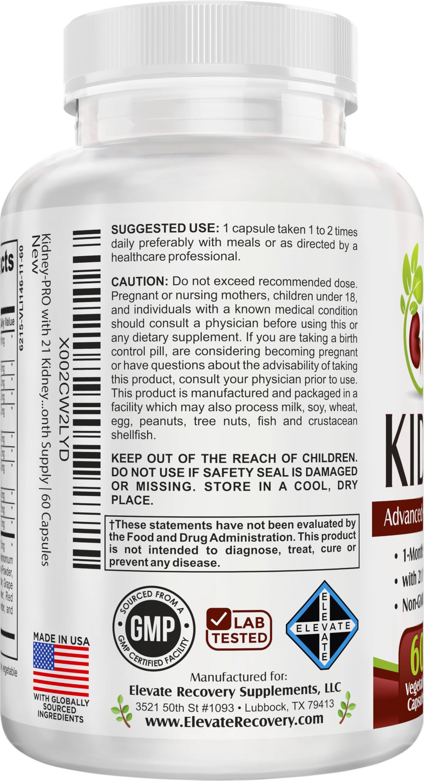 support use Supplements KidneyPRO capsules on a wooden surface