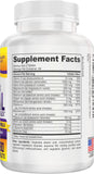 support use Supplements Multimineral Complex bottle side view