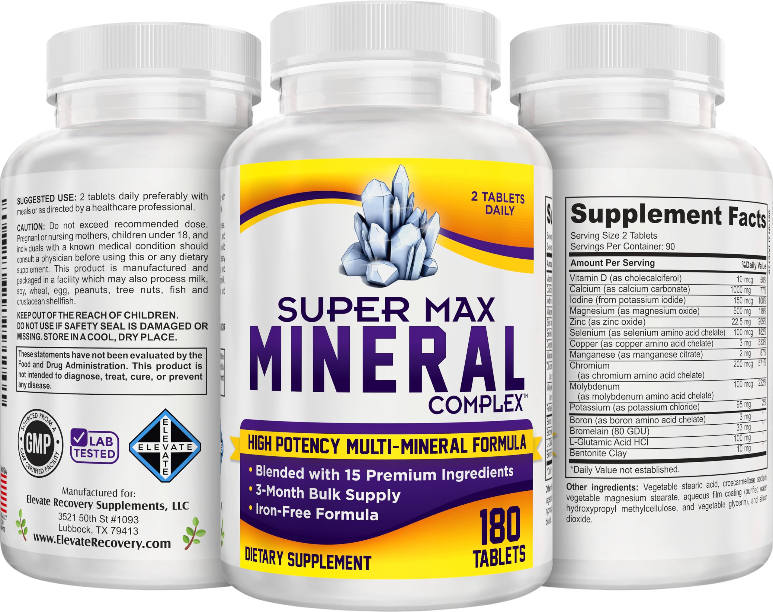 support use Supplements Multimineral Complex ingredients list