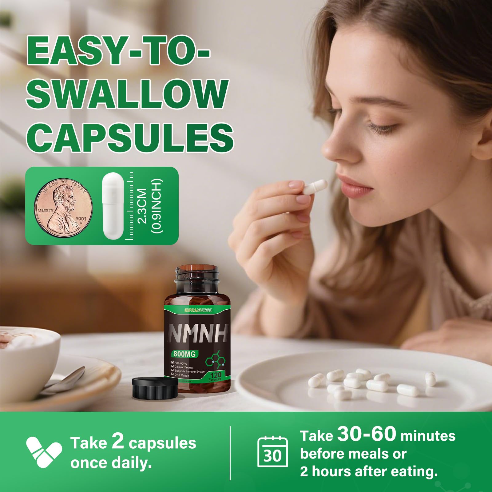 SUPRANOURISH NMNH Supplement 120g nutritional information