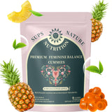 sups nature Feminine Balance Gummies 60 Count pineapple flavour front view