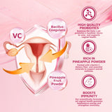 sups nature Feminine Balance Gummies ingredients list on packaging