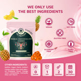 sups nature Feminine Balance Gummies with a measuring spoon