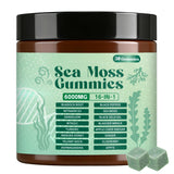 Suqaoae Sea Moss Gummies bottle front view with 30 gummies