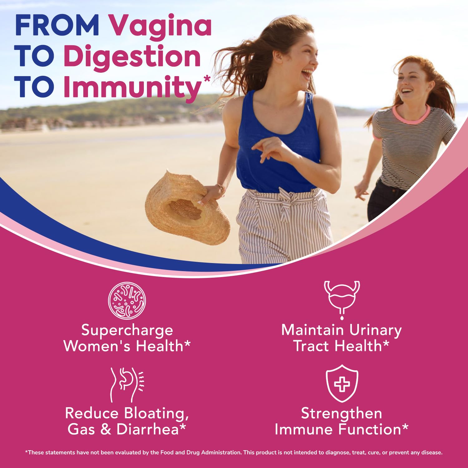 Surebounty 4-IN-1 Feminine Probiotic bottle side view