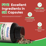 Surebounty Beef Liver Plus Capsules bottle with label